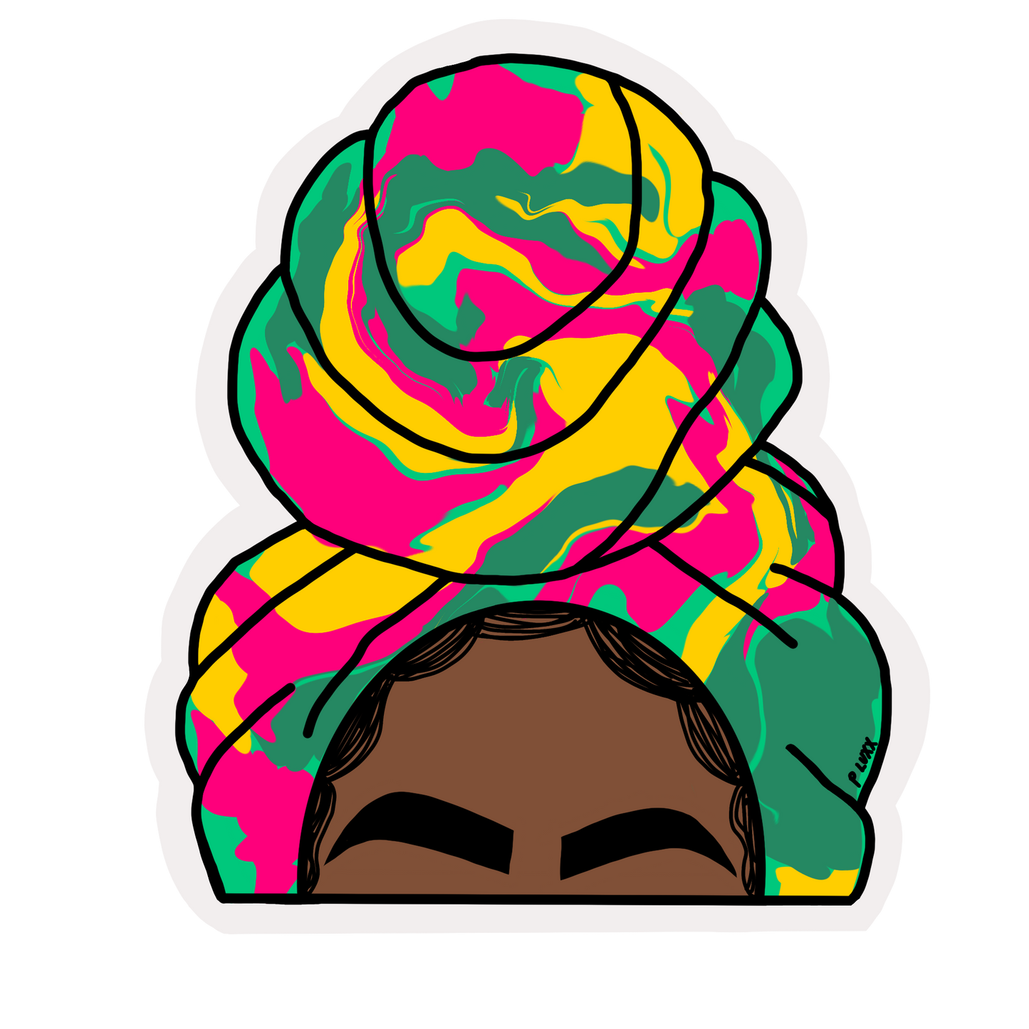 Tie-dye Sticker